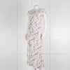 Reformation Small Floral Print Dress With Side Buttons