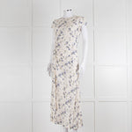 Reformation Small Floral Print Dress With Side Buttons