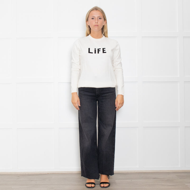Bella Freud "LIFE" Thin Knit Jumper