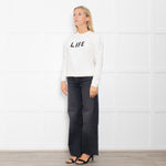Bella Freud "LIFE" Thin Knit Jumper