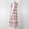 Sea New York Multi Floral Pleated Frill Detail Cotton Maxi Dress