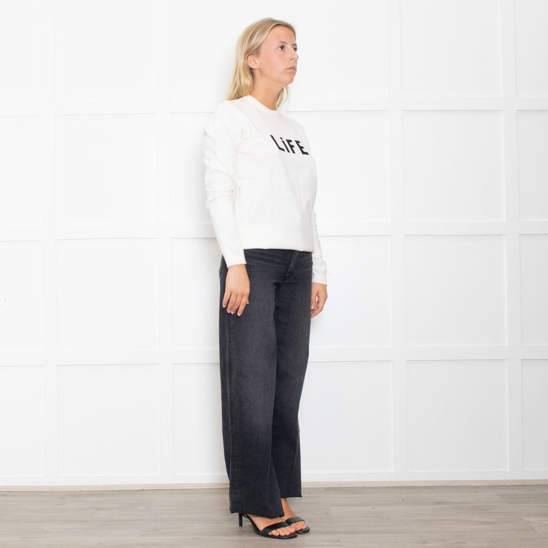 Bella Freud "LIFE" Thin Knit Jumper
