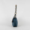 Anya Hindmarch Blue Gold Chunky Chain Shoulder Bag