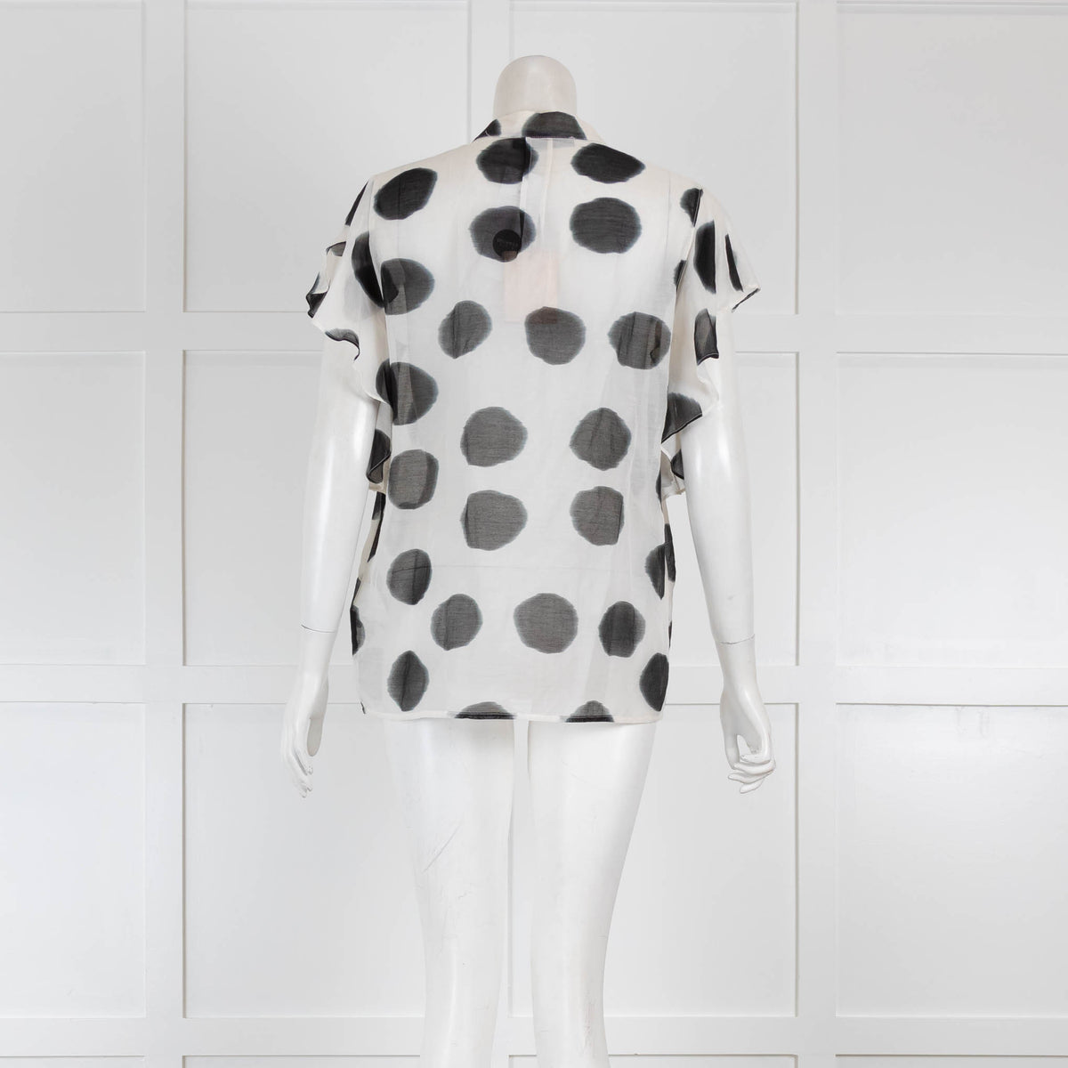 Marella Black and White Giant Spot Top