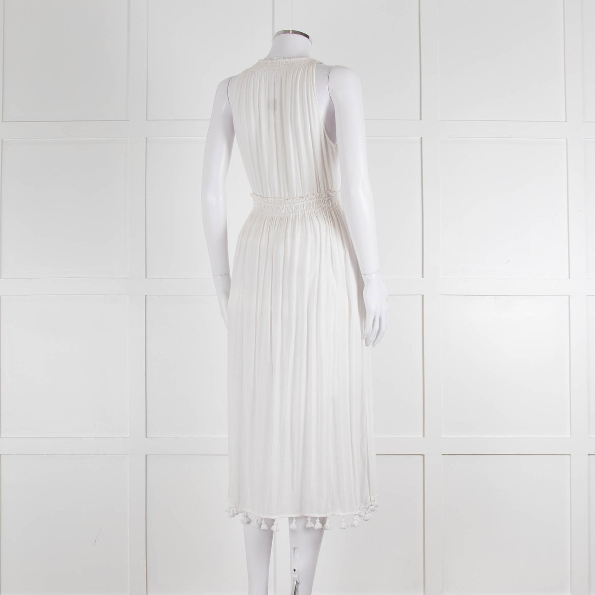 Club Monaco White Beach Dress With Tassells