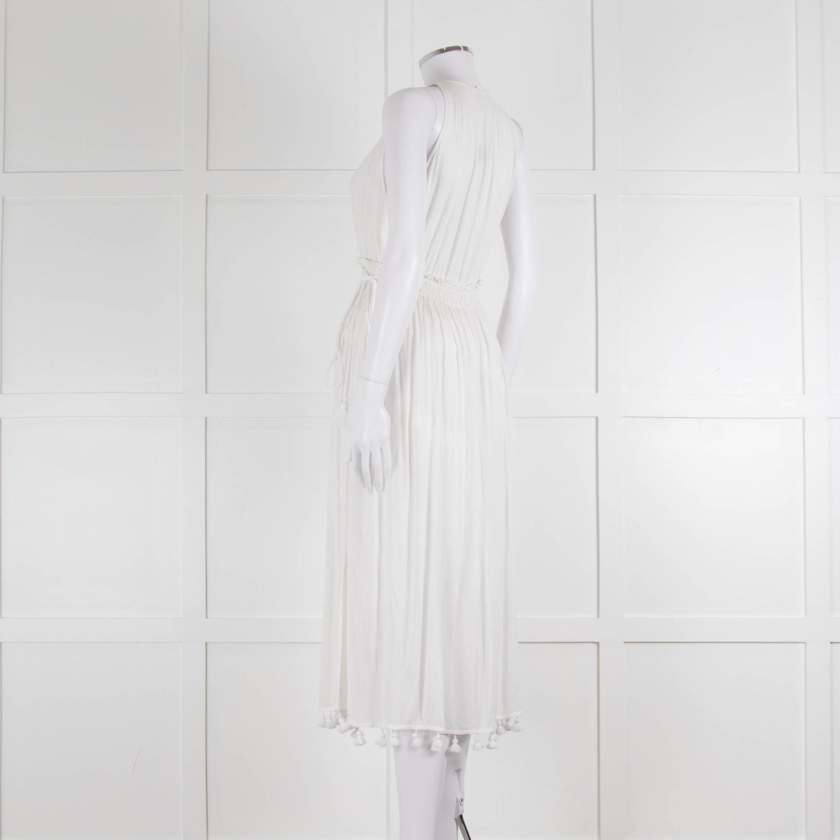 Club Monaco White Beach Dress With Tassells