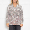 Etro Grey Black Red Paisley Shirt