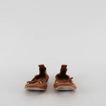 Tory Burch Brown Square Toe Flat Ballet Shoes