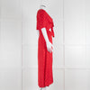 Maje Red Dress With White Spots