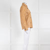 Joseph Camel Leather Shirt Jacket