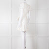 Rebecca Vallance Cream Multi Coloured Embroidered Dots Cotton Mini Dress