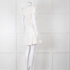 Rebecca Vallance Cream Multi Coloured Embroidered Dots Cotton Mini Dress