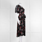 Sandro Black Dress With Heart Print (plus belt)