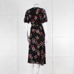 Sandro Black Dress With Heart Print (plus belt)