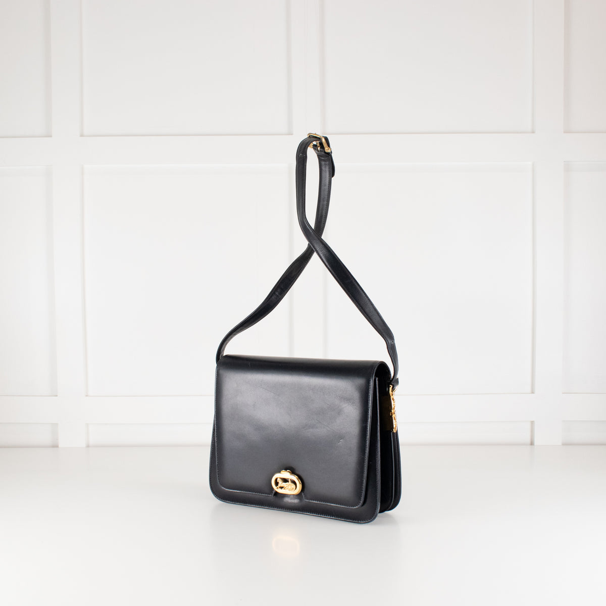 Celine Vintage Horse Carriage Satchel Bag