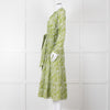 Me + Em Green Broderie Anglaise Belted Maxi Dress