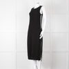 Varley Black Cream Trim Cotton Knit Sleeveless Dress