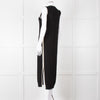 Varley Black Cream Trim Cotton Knit Sleeveless Dress