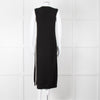 Varley Black Cream Trim Cotton Knit Sleeveless Dress