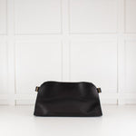 The Row Margaux East West Black Clutch