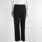 Me + Em Black Stretch Twill Front Seam Trousers