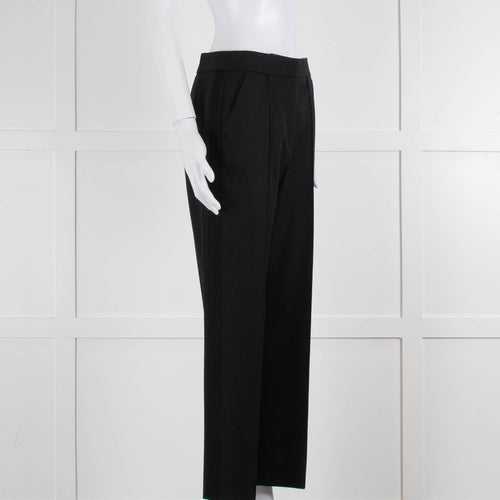Me + Em Black Stretch Twill Front Seam Trousers
