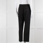 Me + Em Black Stretch Twill Front Seam Trousers