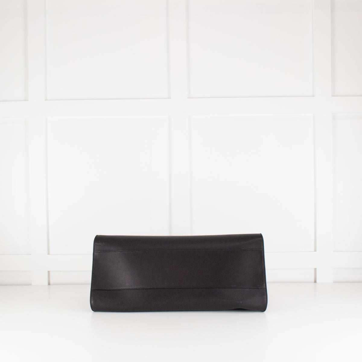 The Row Margaux Large East West Black Clutch