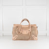 Balenciaga Le City Medium Pale Pink Woven Bag