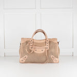 Balenciaga Le City Medium Pale Pink Woven Bag