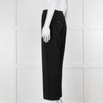 Me + Em Black Stretch Twill Front Seam Trousers