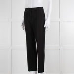 Me + Em Black Stretch Twill Front Seam Trousers