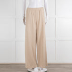 Bamford Beige Cashmere Mix Wide Leg Track Pants