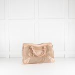 Balenciaga Le City Medium Pale Pink Woven Bag