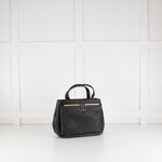 Chanel Black Caviar Leather Framed Business Affinity Tote Bag