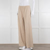 Bamford Beige Cashmere Mix Wide Leg Track Pants