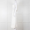 Aje White One Shoulder Concept Midi Dress