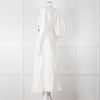 Aje White One Shoulder Concept Midi Dress