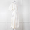 Aje White One Shoulder Concept Midi Dress