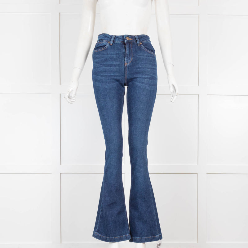 Donna Ida Dark Blue Martha Flares
