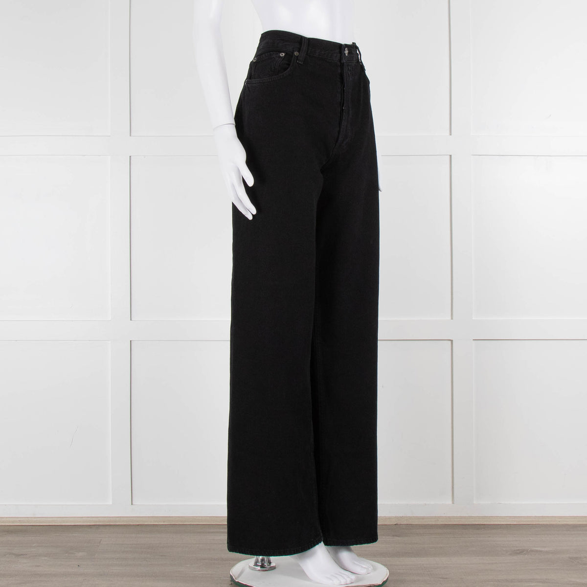 Agolde Black Wide Jeans