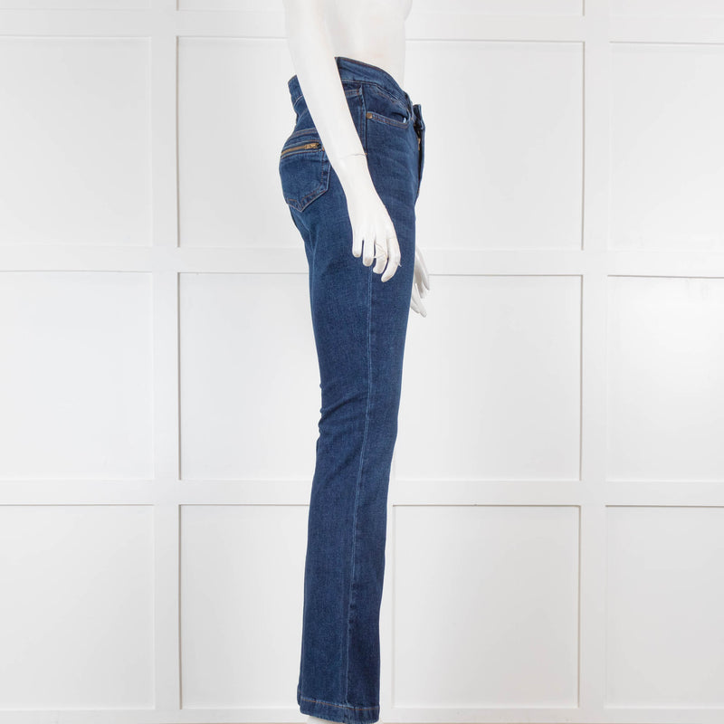 Donna Ida Dark Blue Martha Flares