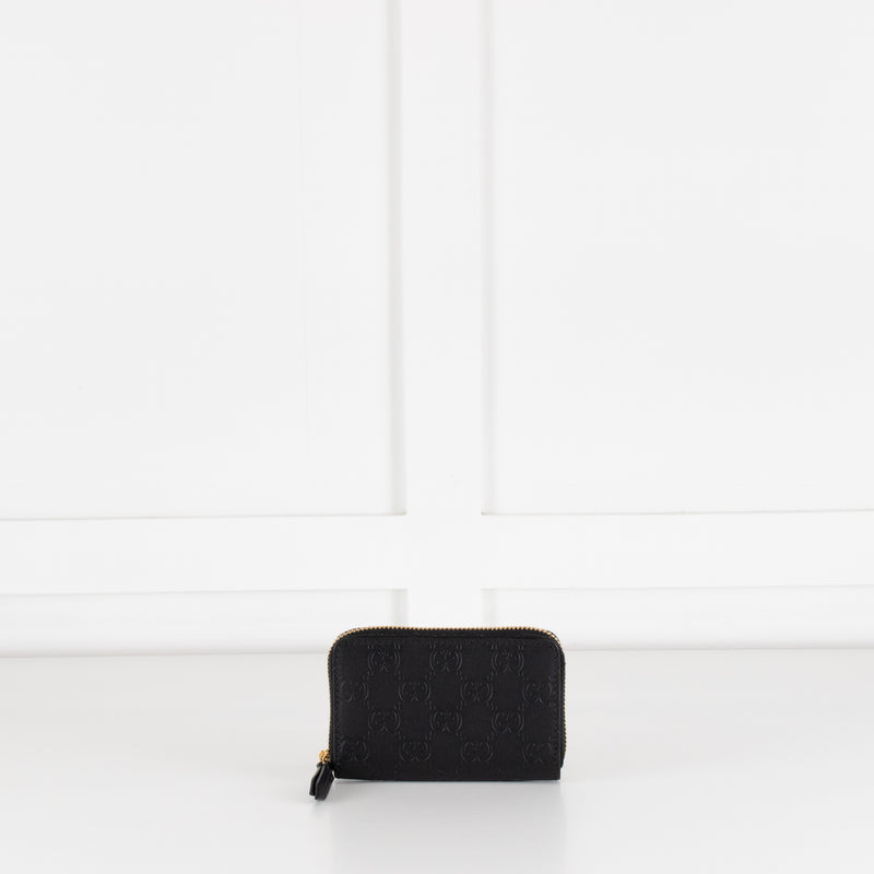 Gucci Black Interlocking Coin Leather Wallet