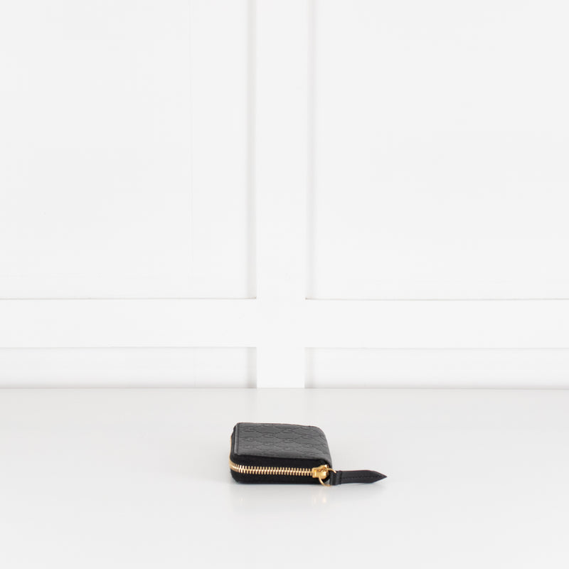 Gucci Black Interlocking Coin Leather Wallet