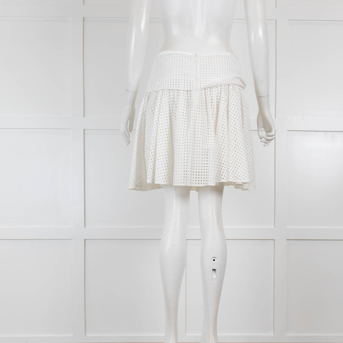 Rag &  Bone White Broderie Mini Skirt