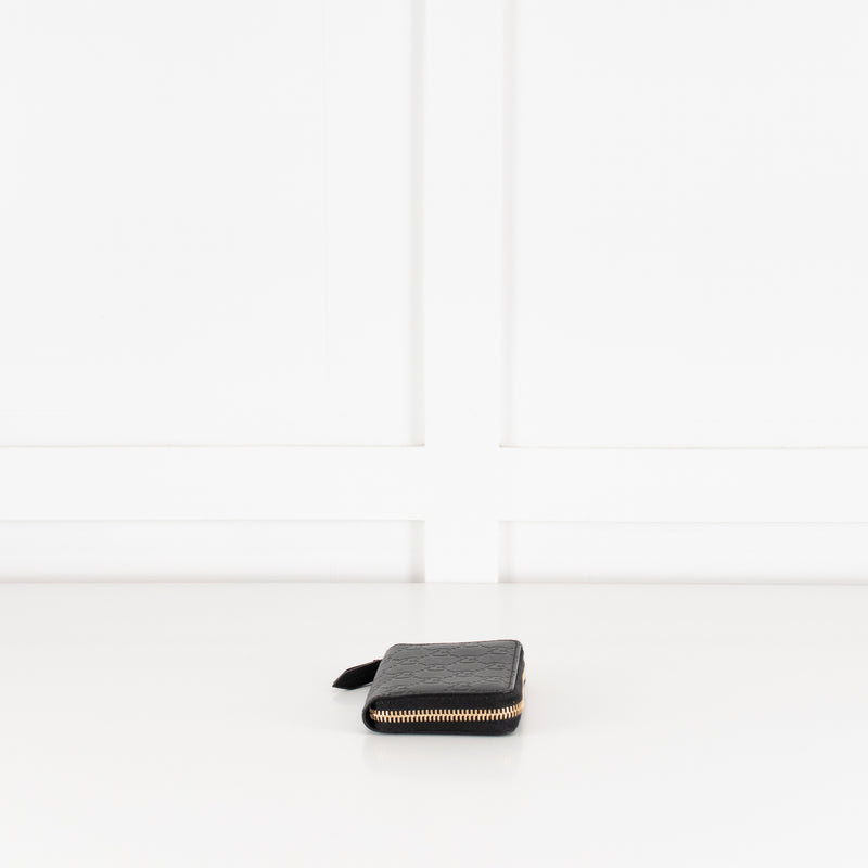 Gucci Black Interlocking Coin Leather Wallet