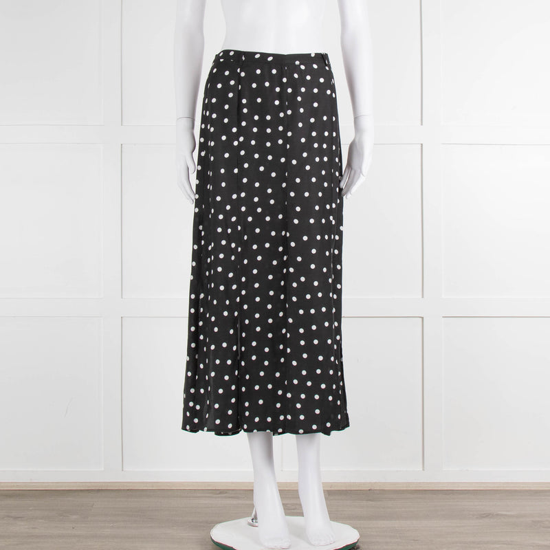 Rixo Black Skirt With White Spot