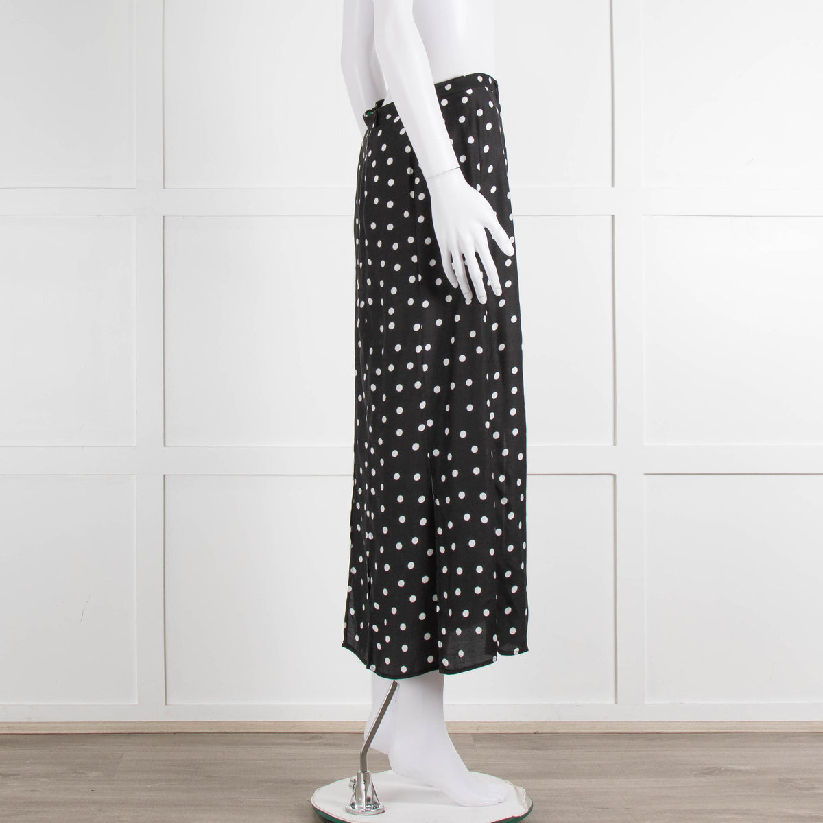 Rixo Black Skirt With White Spot