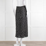 Rixo Black Skirt With White Spot