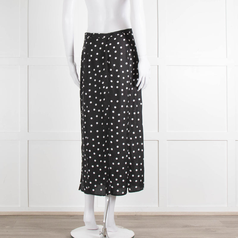 Rixo Black Skirt With White Spot